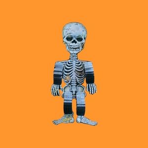 Topstone dancing hanging halloween jointed paper skeleton honeycomb arms and leg